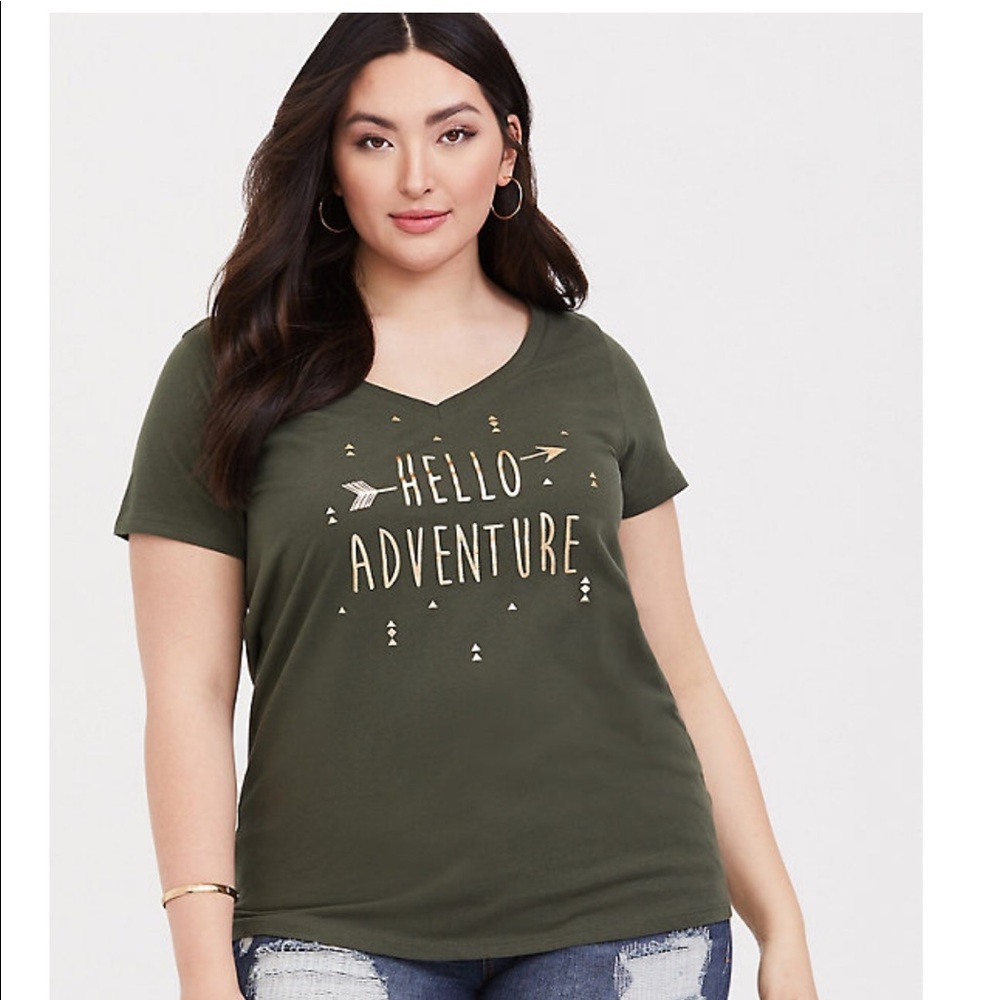 Hello Adventure 100% Cotton T-Shirt Torrid